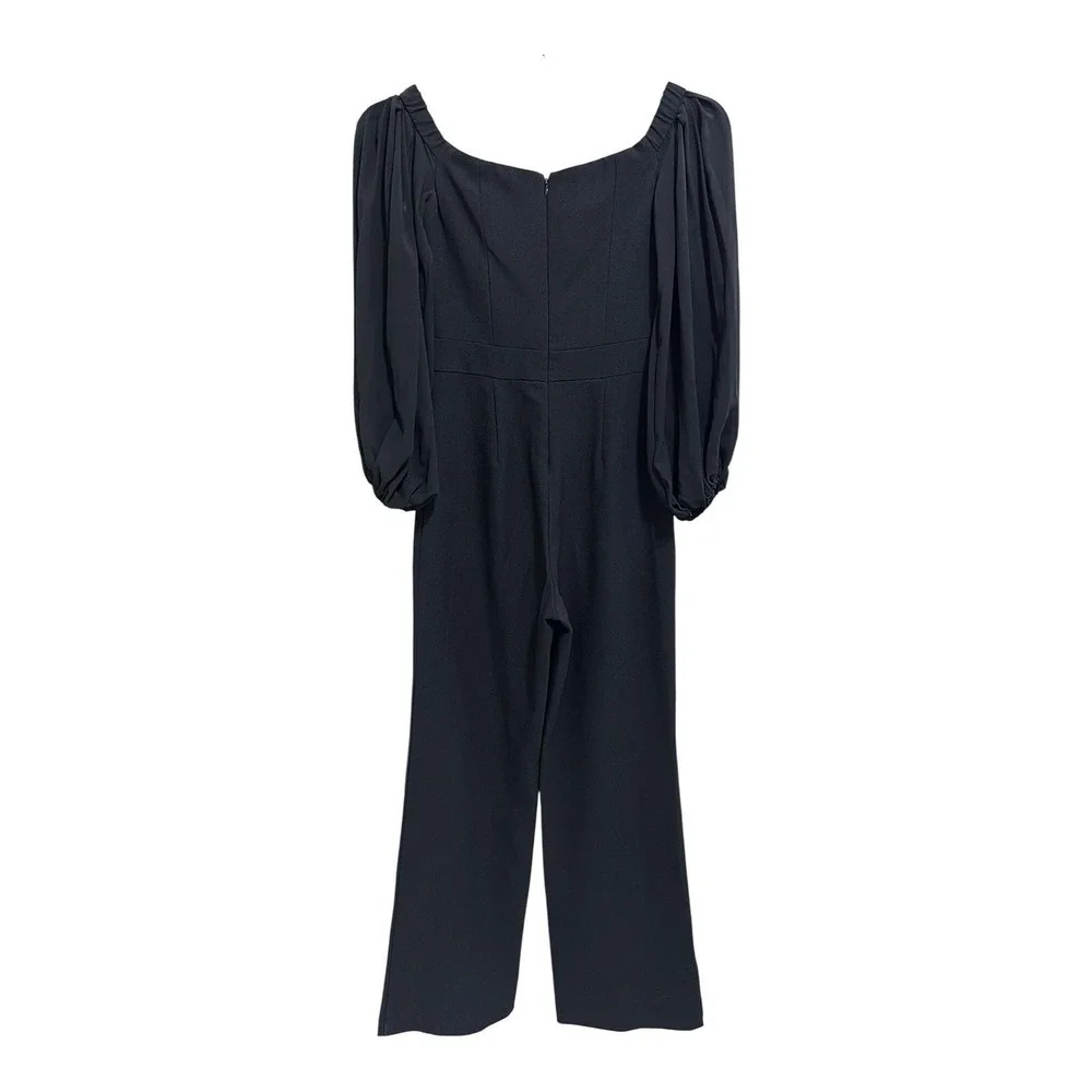 VINCE CAMUTO XS‎ Chiffon Sleeve Jumpsuit Ankle Fit Leg Women's Size 0